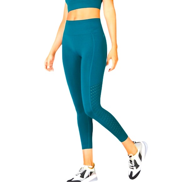Fabletics Pants - Fabletics Sync High-Waisted Perforated 7/8 Legging